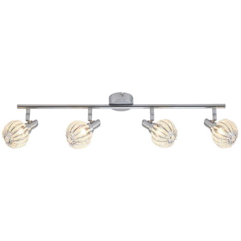 Italux Lopez Plafoniera a sospensione classica a 4 barre luminose, G9