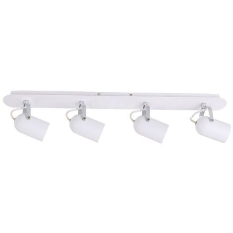 Italux Lumen - Faretti Moderni Bianco 4 Luci con Paralume Bianco, GU10