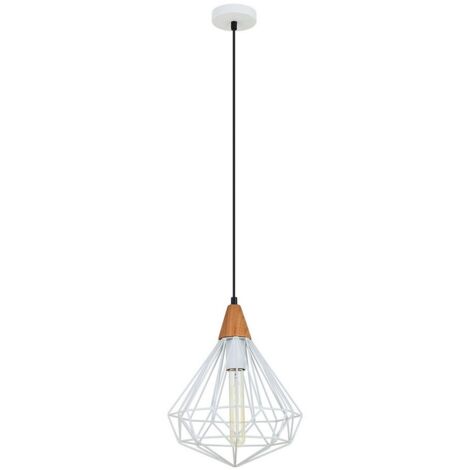Italux Maelle White - Suspension Industrielle Et Rétro Blanc 1 Lumière, E27