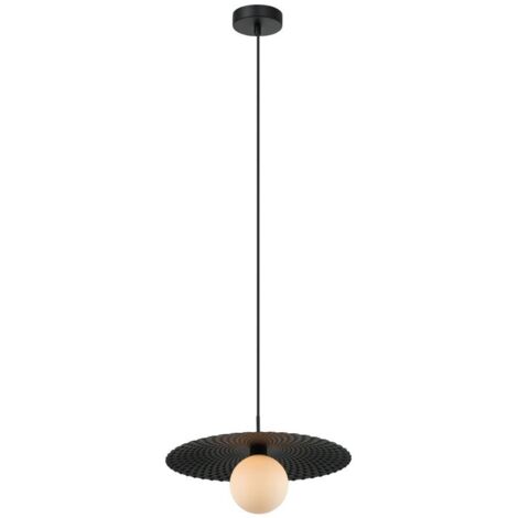 Italux Malor Plafonnier suspendu moderne à 1 lumière en forme de dôme, G9
