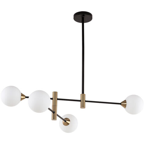Italux Marino Moderne 4-flammige Kugel-Pendel-Deckenleuchte, G9