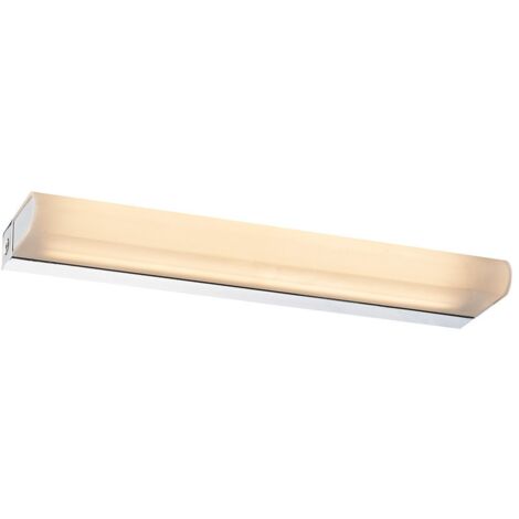 Italux Melomi - Lámpara de pared LED moderna cromada, blanco cálido 3000K 1230lm