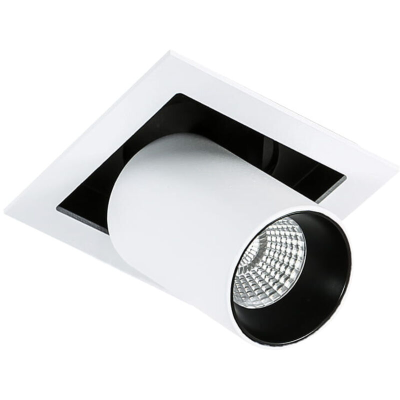 Apparecchio da incasso Mercanta Italux bianco orientabile GL7117-1/12W 3000K WH+BL