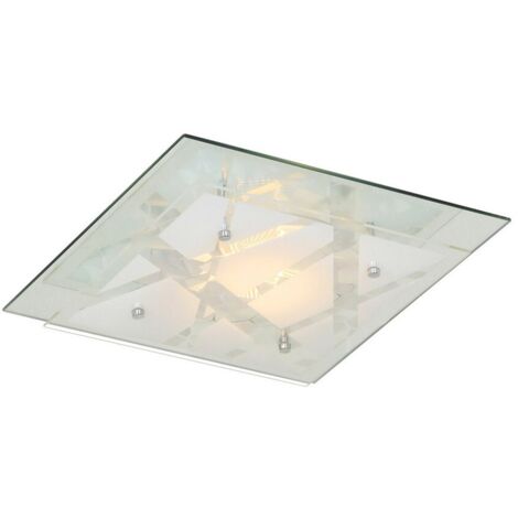 Italux Mertu - Plafonnier LED Classique Blanc, Blanc Chaud 3000K 670lm