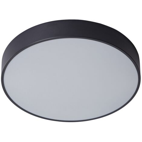 Italux Orbital - Moderna lámpara de techo LED empotrada en negro, blanco cálido 3000K 1800lm