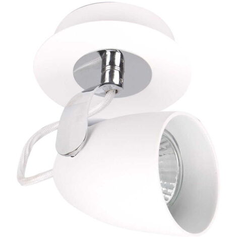 Italux Oxford faretto parete/soffitto bianco cromo GU10 LED