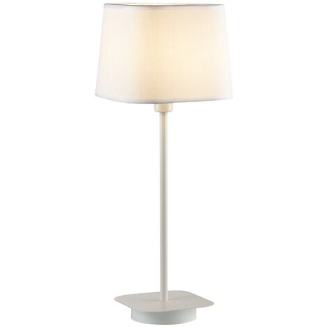 Italux Romeo - Lampe de table moderne blanche 1 lumière, E27