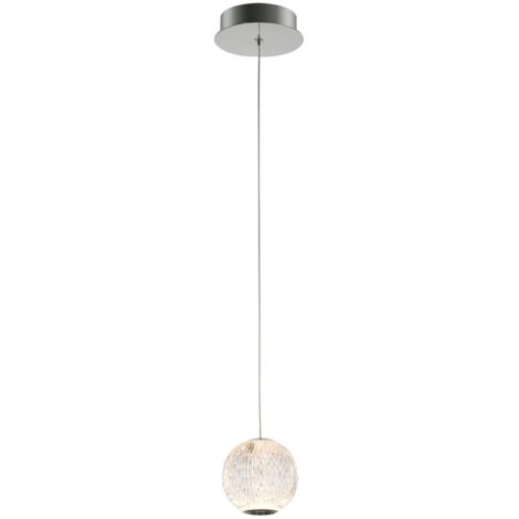 Italux Rosario lampada a sospensione LED cromata Ø12