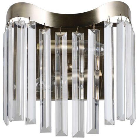 Italux Sabrig - Applique Stilizzata Bronzo Antico 2 Luci, E14