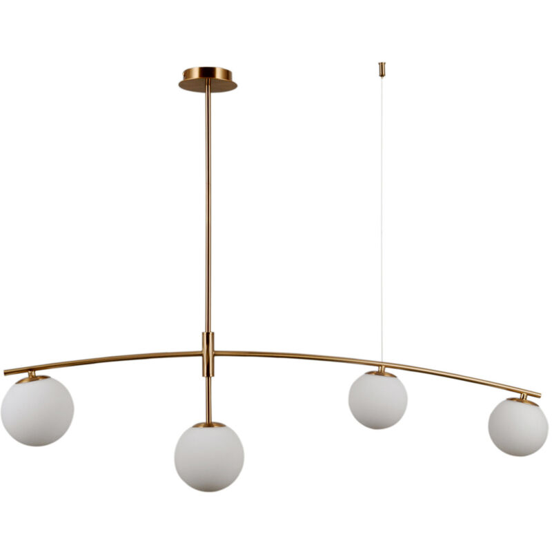 Italux - Senai Plafonnier suspendu moderne à 4 lumières, G9