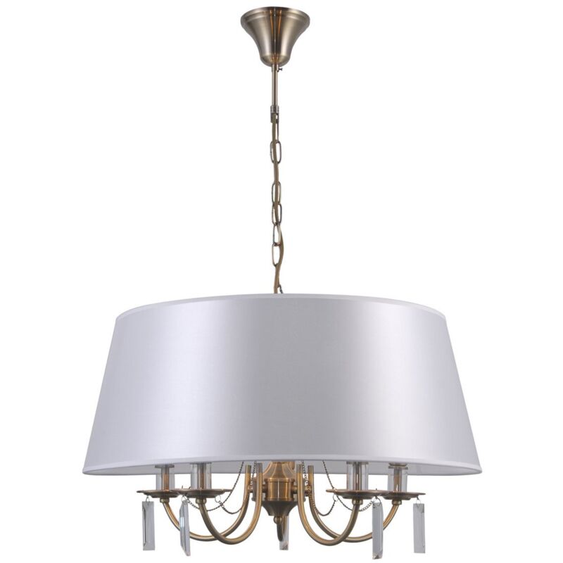 Italux Bronze Solana Klassische 5-Flammige Mehrarmige Pendel-Deckenleuchte, E14