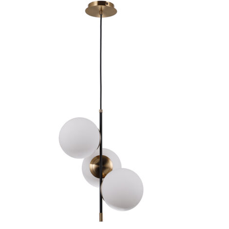 Italux Stelia Moderna plafoniera a sospensione globo a 3 luci, E14