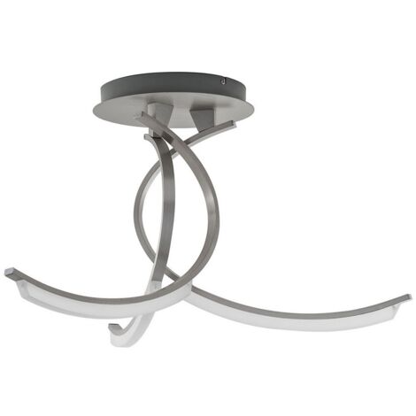 Italux Trismo - Plafonnier affleurant à LED moderne satiné, blanc chaud 3000K 2200lm