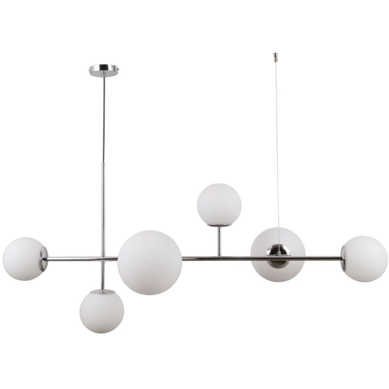 Italux - Vailante Plafonnier suspendu moderne à 6 lumières, E27 + E14