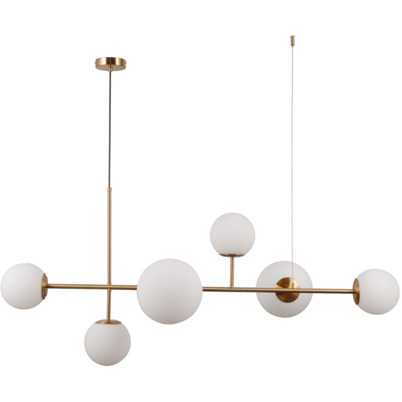 Italux - Vailante Plafonnier suspendu moderne à 6 lumières, E27 + E14