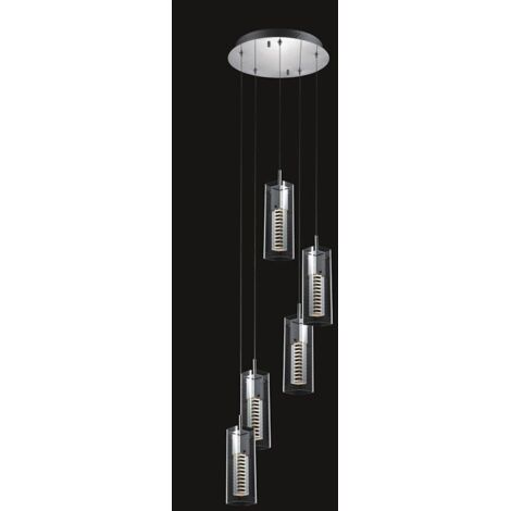 Italux Verizon Plafoniera moderna a sospensione a grappolo a 5 luci, MR11