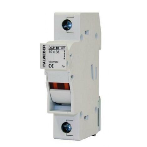 Italweber portafusibile sez.dch 2x38 25a 1000v dc 2342038d