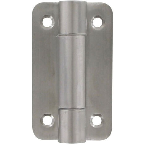 Itar – Charnière inox 304 avec ressort – Largeur 52 mm – Hauteur 90 mm – Épaisseur 2 mm – Pour fermeture automatique de porte