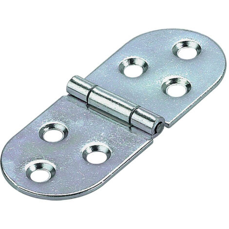 Itar – Charnière pour meuble en acier décapé – Dimensions 80mm x 32mm – Épaisseur 1,5mm – Vendu à l'unité