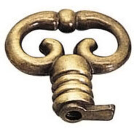 Itar – Fausse-clé à ergot en zamack – Décor bronze – Pour meubles et agencements – Vendu à l'unité