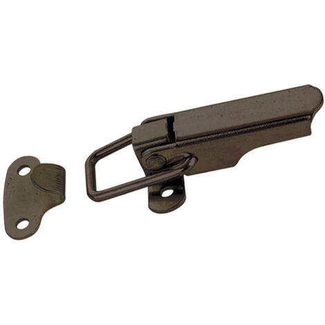Itar – Fermeture à levier décor bronze 80 mm – Acier zingué pour sécurité optimale – Vendu à l'unité – Loqueteau pour meuble