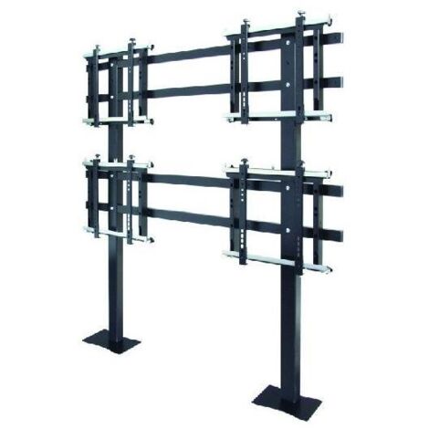 ITB Piantana Videowall 2×2 139,7 cm (55") Nero Pavimento