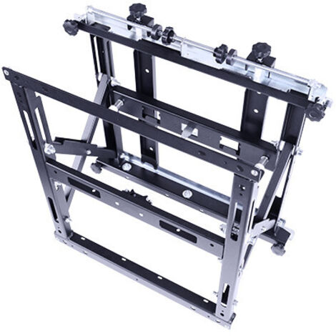 ITB PM4650 Supporto TV Parete 22" Argento VESA 300x300 Chiusura a Spinta 20kg