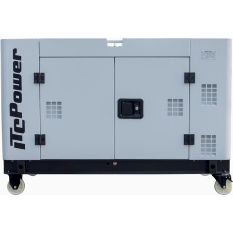 Itc Power – Groupe électrogène diesel 15kVA monophasé et triphasé – Alternateur cuivre – Régulation AVR – Autonomie 8h – Niveau sonore 72dB - DG15000SE-T