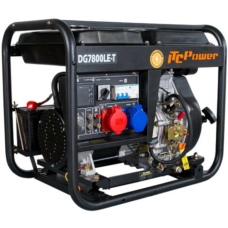Generador eléctrico Diesel ITCPower DG7800LE 6300 W