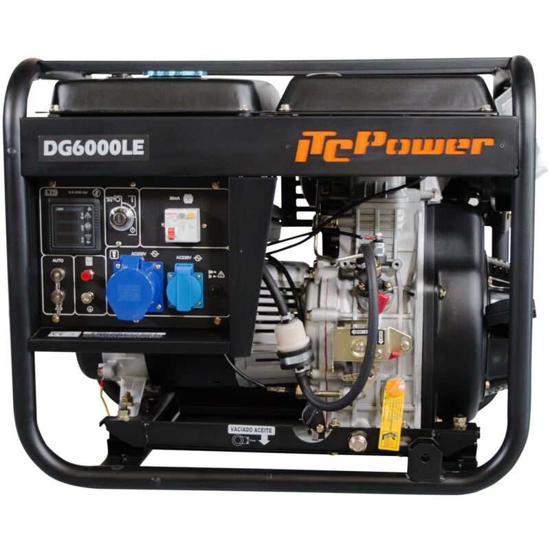 

Generador diesel abierto IT-DG6000LE arranque electrico con ATS 5300w