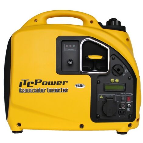 ITCPOWER - Generador Inverter 2,0 kw/2,2 Kw. Unicamente 22 kg. Silencioso. Corriente 100% estable