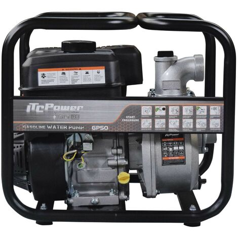ITCPOWER - Motobomba 2" (50mm) Aguas Limpias. Motor ITCPower 7hp y accesorios incluidos