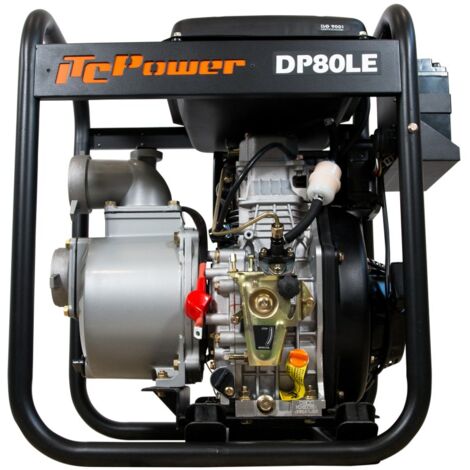 ITCPOWER - Motobomba 3" (80mm) Aguas Limpias. Motor ITCPower 6hp y accesorios incluidos. Arranque eléctrico.