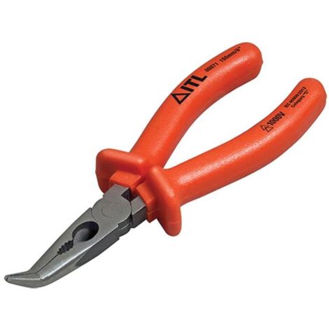 ITL Insulated 45° Bent Nose Pliers with Side Cutter, 150mm (6in) IEC 60900 Category C