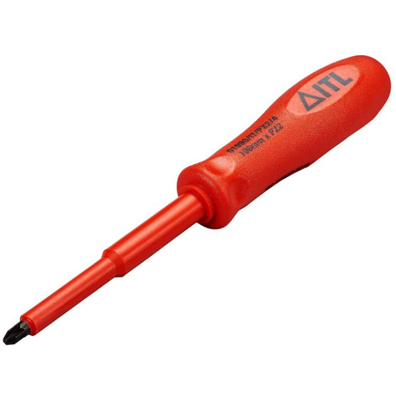 ITL Insulated Tools Ltd Screwdriver, 100 mm Blade VDE/1000V Approved, 55mm Overall