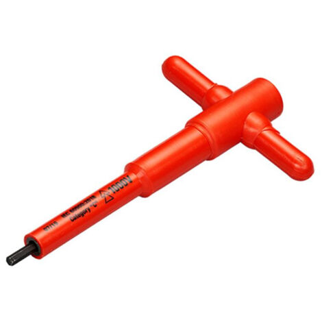 ITL Insulated T Handle Hex Driver 4mm for Live Line Working