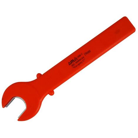 ITL Insulated UKC-00360 Totally Insulated Open End Spanner 19mm ITL00360