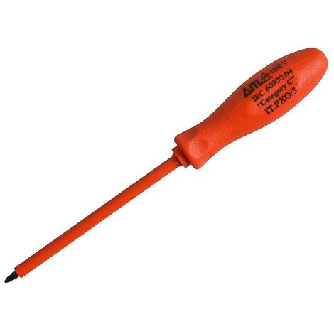 ITL Insulated UKC-01979 Insulated Screwdriver Pozi No.0 x 75mm (3in) ITL01979