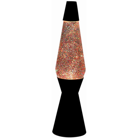 ITotal XL2344 Lampe à Lave 36 cm avec Base Noire et Paillettes