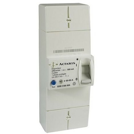 Itron 400018 Disjoncteur de branchement EDF 2P 90A - Diff 500mA - instantané - SDB II 500 90A