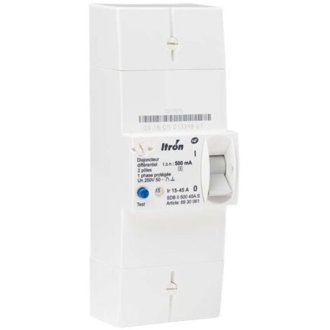 Itron - Disjoncteur EDF 15/45A 230V Sélectif