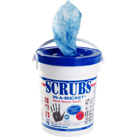 ITW Scrubs-Reinigungstücher 72 Stück Scrubs-in-a-Bucket - DY42272