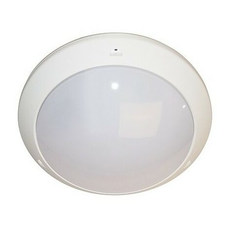 Ivela 1360S10 - Hublot PLAF 312T avec détecteur mouvement - 12W 3000K 230V - IP65 IK10 - Blanc