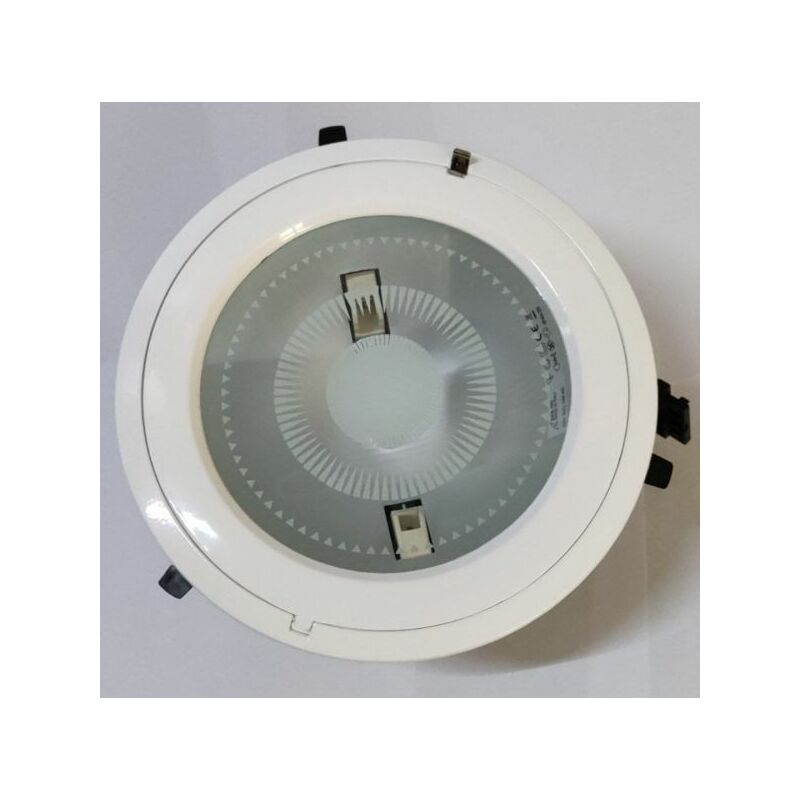 Image of Ivela S.r.l - Ivela 224-007-31 faro incasso modello RA23B per lampade ioduri metallici da 70W attacco RX7S cornice colore Bianco diametro foro 215 mm