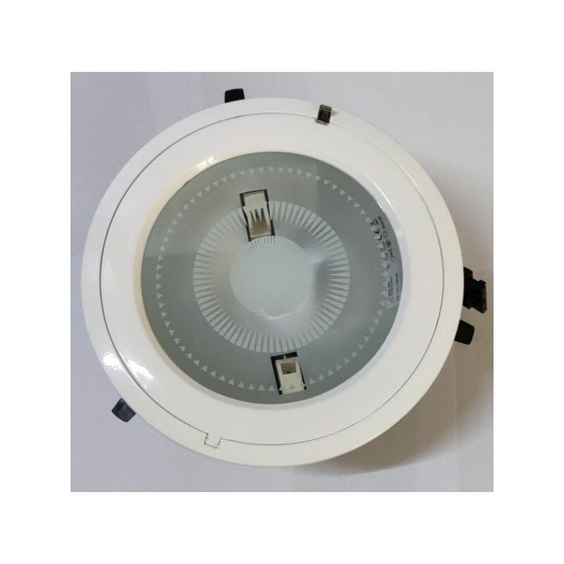Image of Ivela S.r.l - Ivela 224-107-31 faro incasso modello RA23B per lampade ioduri metallici da 150W attacco RX7S cornice colore Bianco diametro foro 215 mm