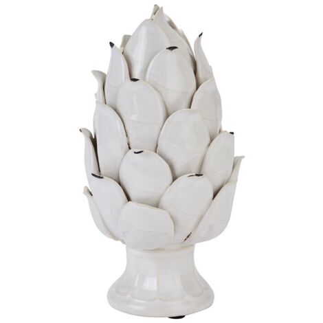 Ivory Chianti Artichoke - Ceramic - L14 x W14 x H24 cm - White