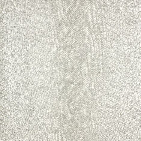 main image of "Ivory Python Wallpaper Fine Décor Textured Heavyweight Vinyl Cream Glitter"