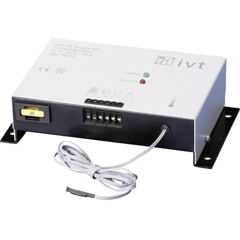 IVT Shunt Régulateur de charge solaire PWM 12 V, 24 V 20 A