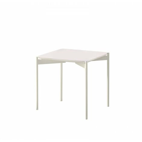 Ivy – Couchtisch (45 x 45 x 45 h) aus weißer Keramik