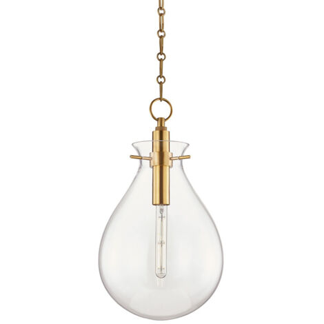Ivy Suspension moyenne 1 lumière laiton, verre